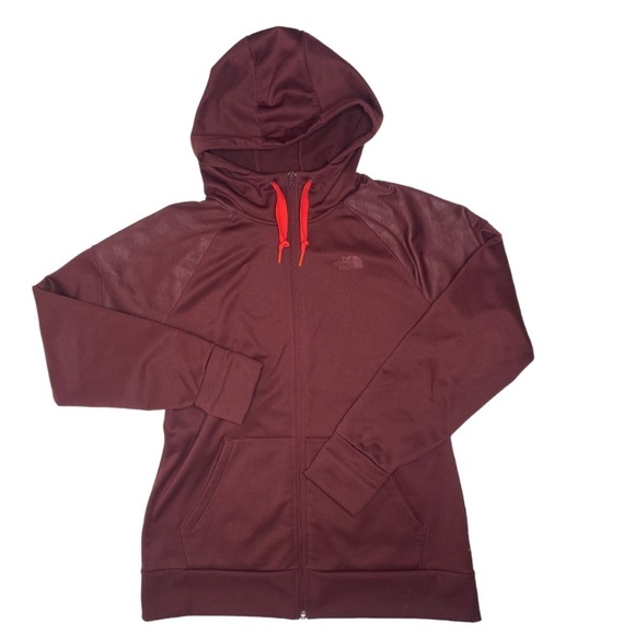 The North Face Mountain Athletics Womens Hoodie Jacket Maroon Long Sleeve Lg - Picture 1 of 7